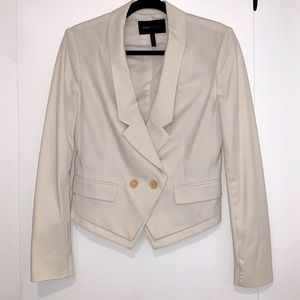 BCBG Cropped Blazer White Ivory Small LIKE NEW (never worn but dry cleaned)